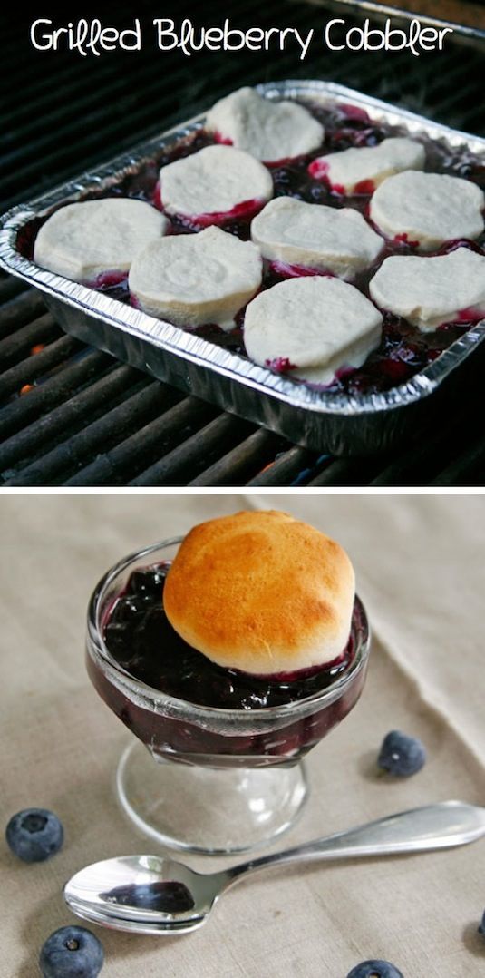 18 Things You Didn't Know You Could Grill | Blueberry Cobbler