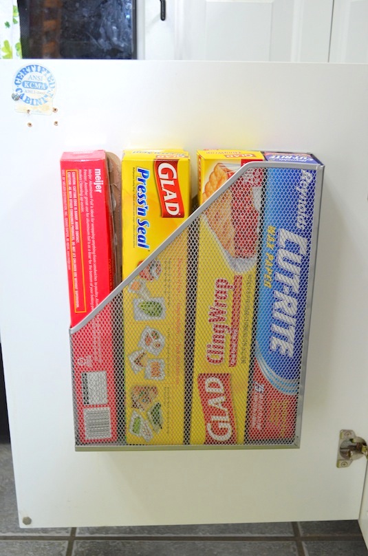 How to Organize Foil and Plastic Wrap in Your Kitchen