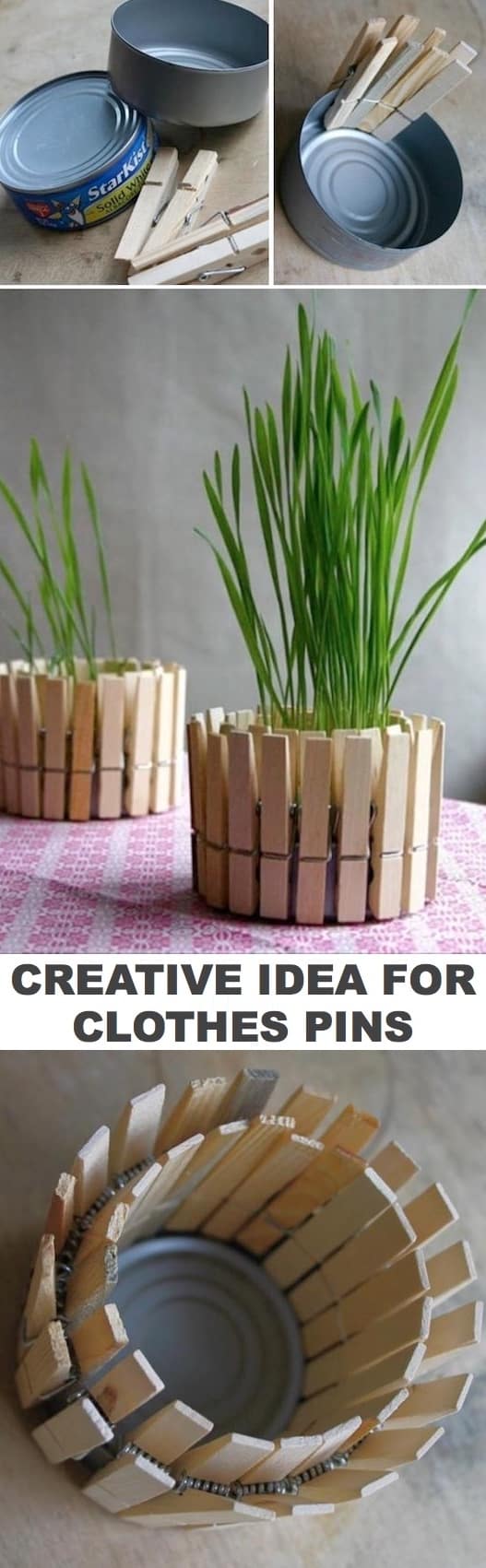 Cheap and easy project idea using clothes pins! -- Easy DIY craft ideas for adults for the home, for fun, for gifts, to sell and more! Some of these would be perfect for Christmas or other holidays. A lot of awesome projects here! Listotic.com