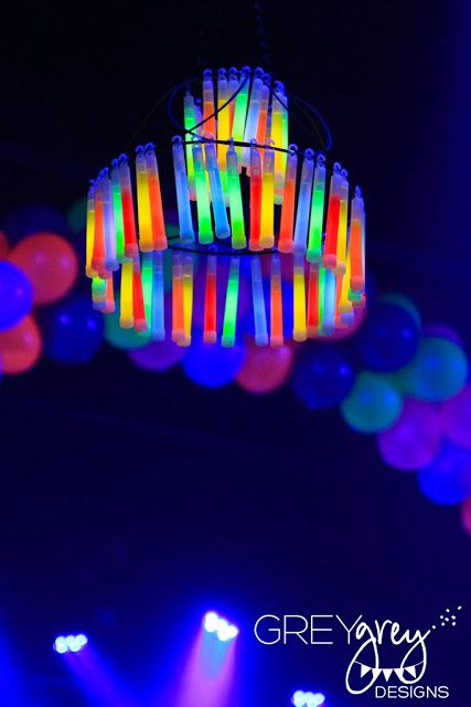 20 Cool Glow Stick Ideas | Glow Stick Chandelier
