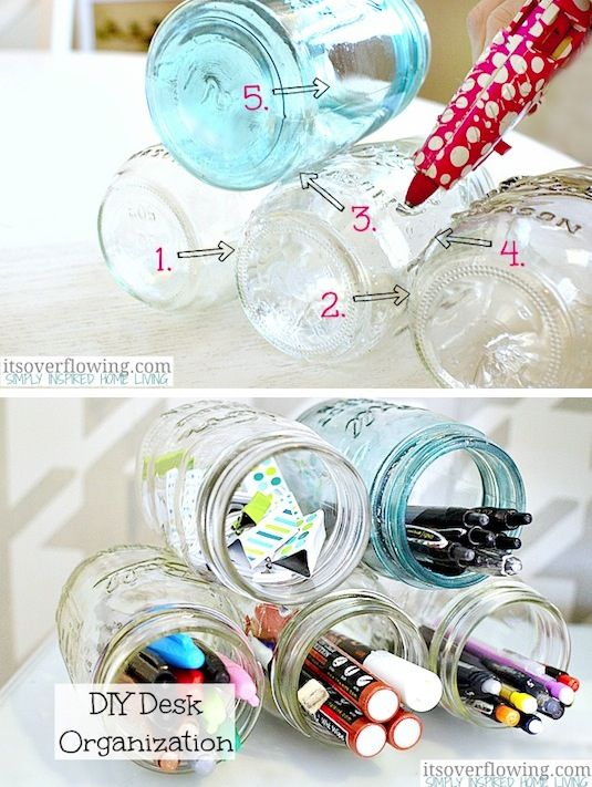 How to DIY a Mason Jar Organizer 