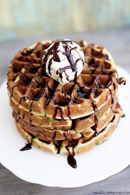 23 Things You Can Cook In A Waffle Iron | Waffle Iron Confetti Cake