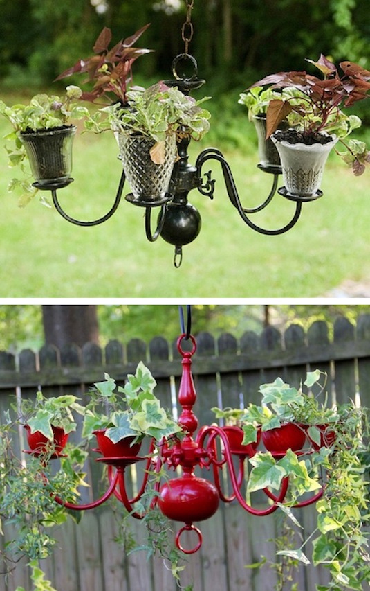 Chandelier planters