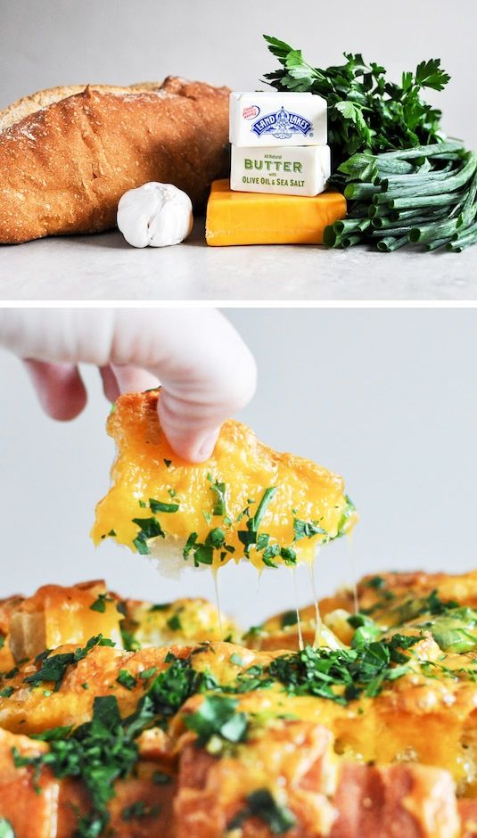 42 Mouthwatering Pull-Apart Recipes | Cheddar Tailgating Bread