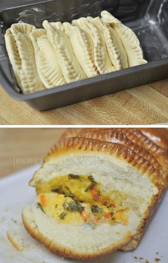 42 Mouthwatering Pull-Apart Recipes | Cheesy Veggie Stuffed Pull-Apart Bread