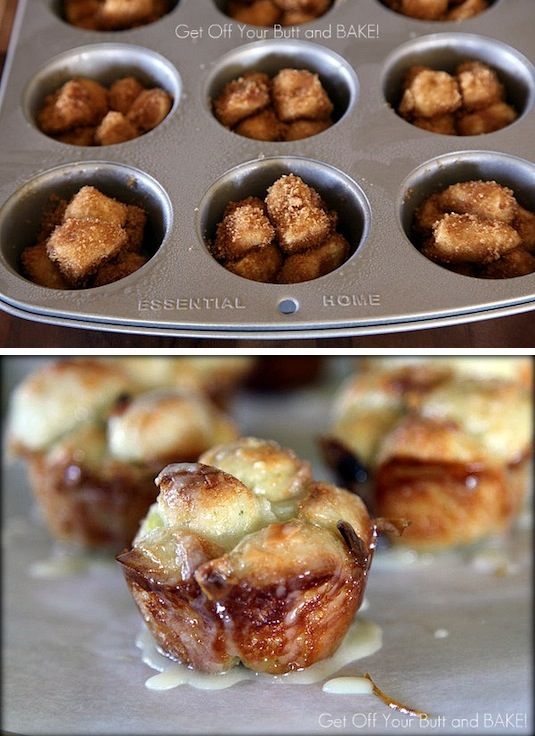 42 Mouthwatering Pull-Apart Recipes | Mini Pull-Apart Monkey Rolls