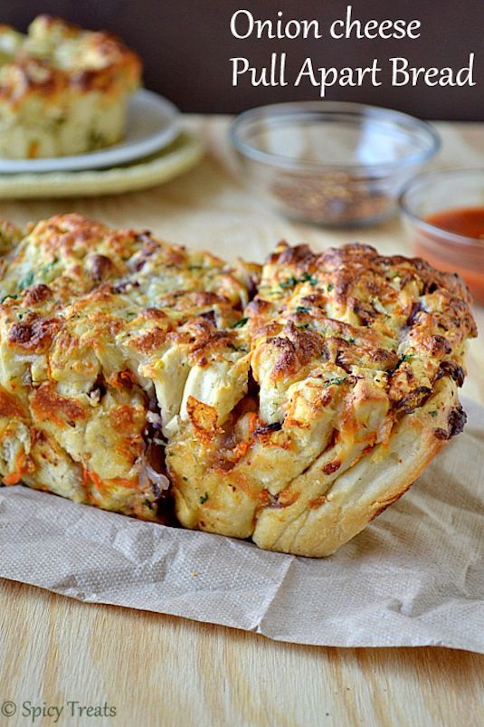 42 Mouthwatering Pull-Apart Recipes | Onion Cheese Pull-Apart Bread