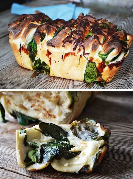 42 Mouthwatering Pull-Apart Recipes | Spinach & Feta Pull-Aparts