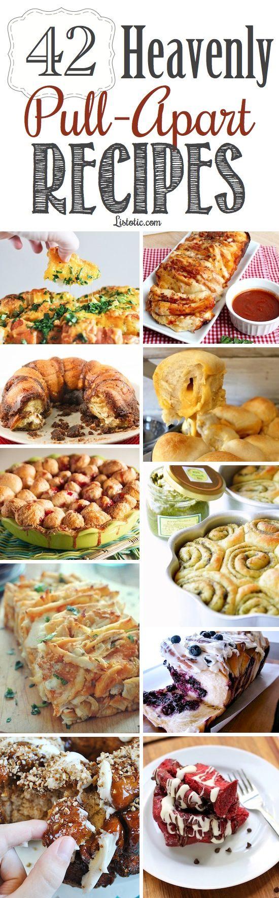 42 of the best pull-apart recipes!!