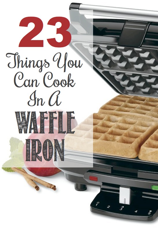 The ULTIMATE list of waffled food from Listotic! I love these. Waffle iron with waffles waiting for them