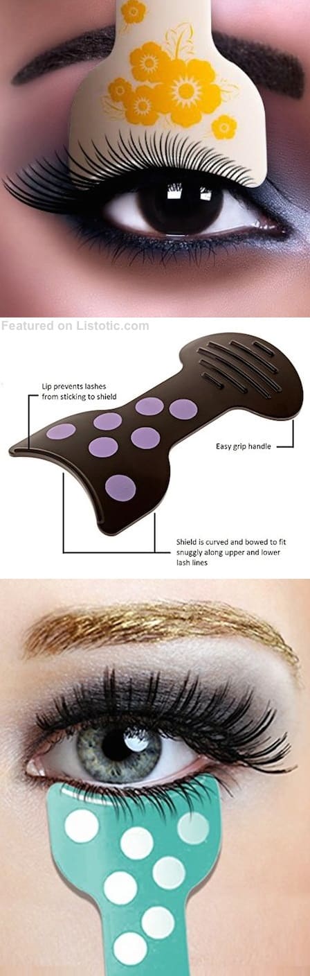 Mascara and eyeshadow shields! Where has this been all my life?? Makeup tips and tricks for beginners, teens and even experts! These beauty hacks and step-by-step tutorials are perfect for women of any age, older or younger. Easy ideas and life hacks every girl should know. :) Listotic.com 