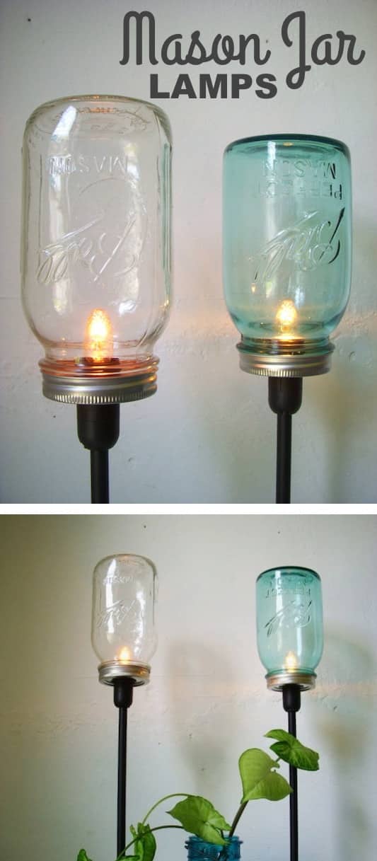 Diy mason deals jar lamp