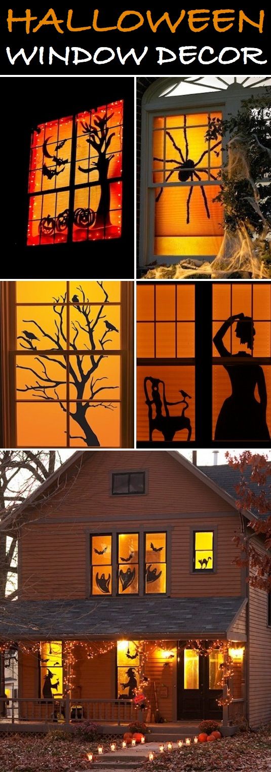 cheap halloween window decorations