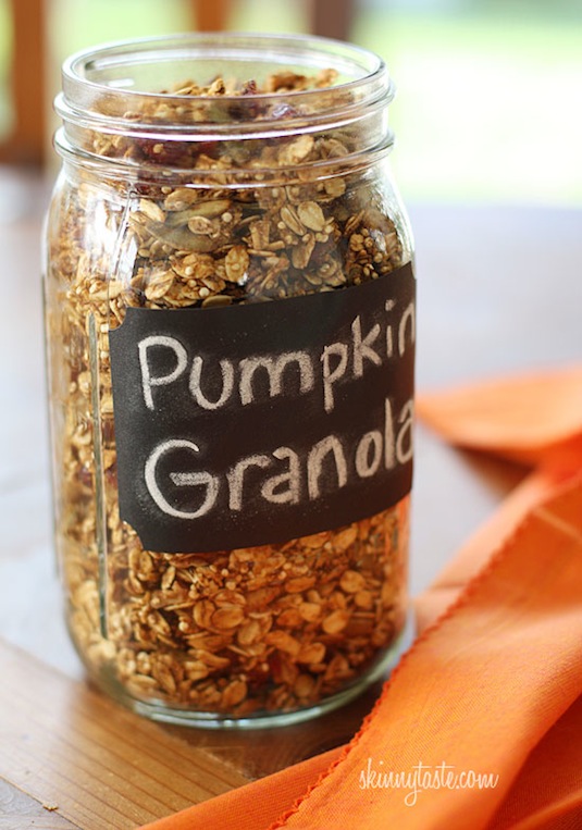 Pumpkin granola recipe.