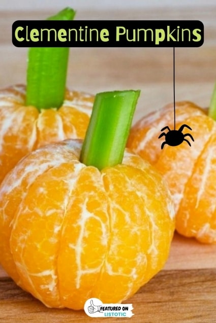 Healthy Halloween treats.