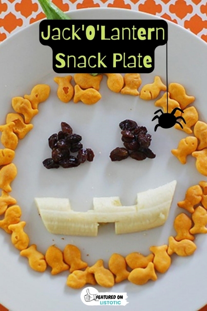 Healthy Halloween Snack Tray •