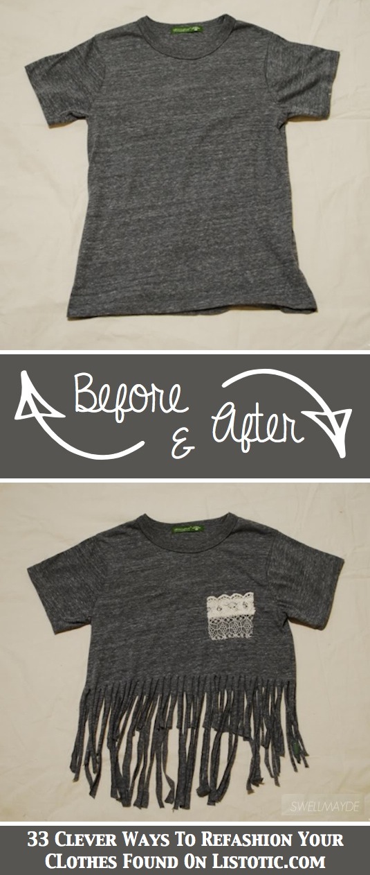 33 Clever Ways To Refashion Your Clothes