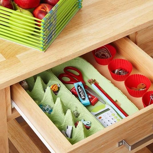 50 Genius Storage Ideas ~ SO many things you can use as drawer dividers without spending any money!