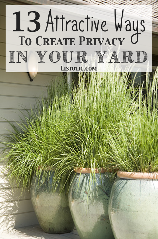 13 Attractive Ways To Add Privacy To Your Yard & Deck ...