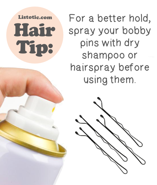 How to get your bobby pins to stay in place