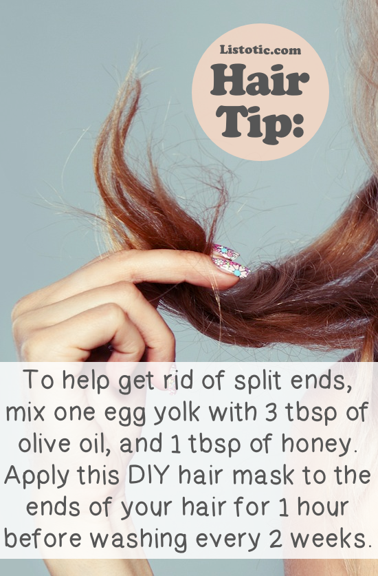 All natural remedy for split ends hair tips and tricks