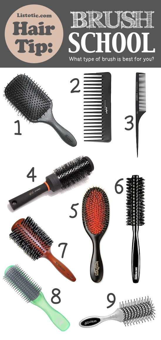 hair brush types