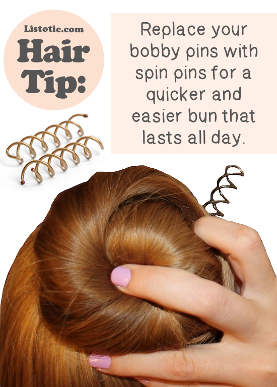 Messy bun tip