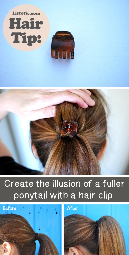 How to make your ponytail look fuller