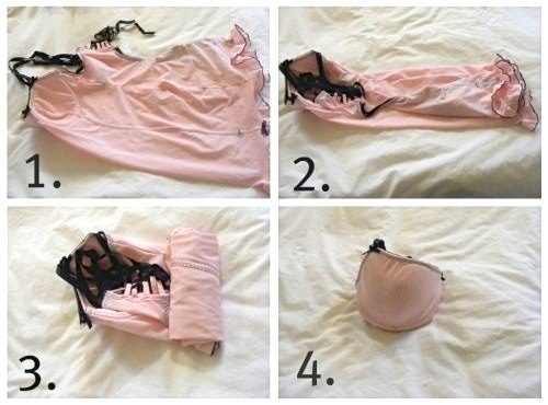 #16 The proper way to fold lingerie! ~ 31 Clothing Tips Every Girl Should Know