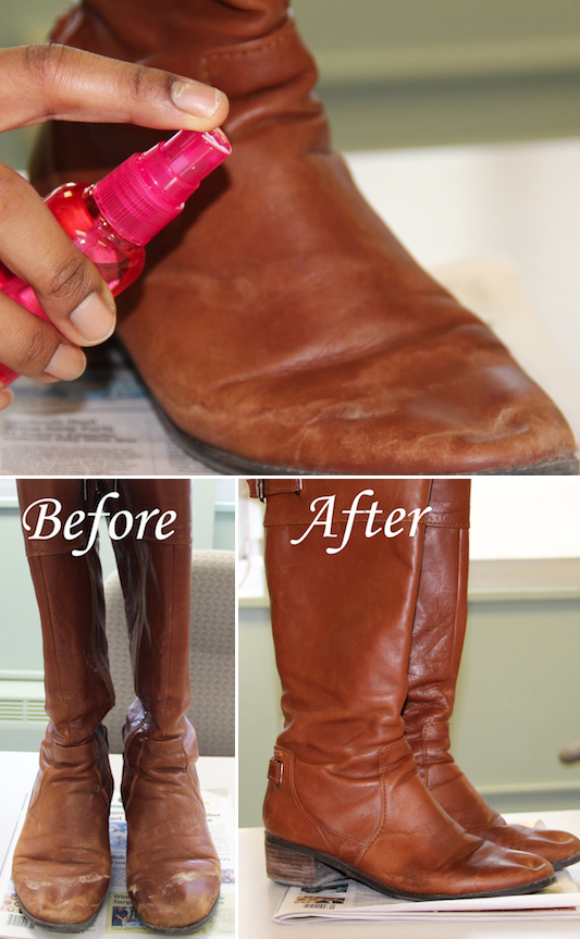 How to clean and remove salt stains from boots! ~ A great list of DIY style, clothing and life hacks every girl should know! Everything from organization to bra straps! Tips for teens and women. Listotic.com