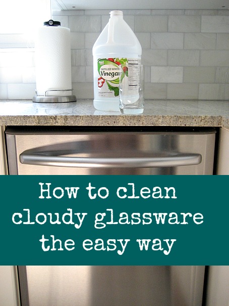 How to clean cloudy glassware -- DIY household cleaning tips, tricks and hacks for your home bathrooms, kitchens, bedrooms, floors, furniture and more! Perfect for a lazy girl like me. Listotic.com 