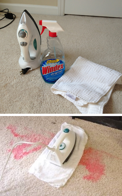 The best way to get stains out of your carpet. -- DIY household cleaning tips, tricks and hacks for your home bathrooms, kitchens, bedrooms, floors, furniture and more! Perfect for a lazy girl like me. Listotic.com 