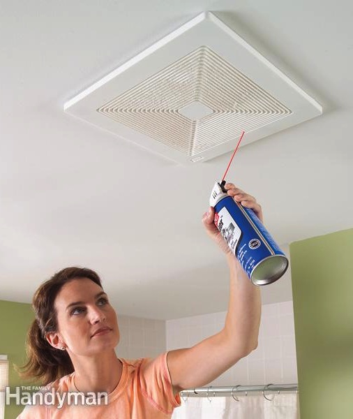 How to clean bathroom exhaust fans the easy way -- DIY household cleaning tips, tricks and hacks for your home bathrooms, kitchens, bedrooms, floors, furniture and more! Perfect for a lazy girl like me. Listotic.com 