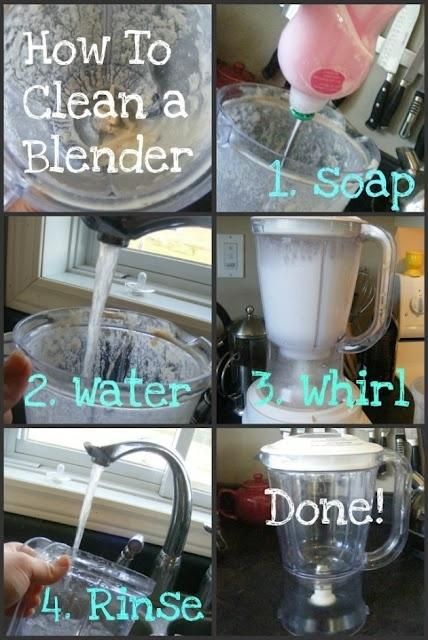 The best and easiest way to clean a blender. -- DIY household cleaning tips, tricks and hacks for your home bathrooms, kitchens, bedrooms, floors, furniture and more! Perfect for a lazy girl like me. Listotic.com 