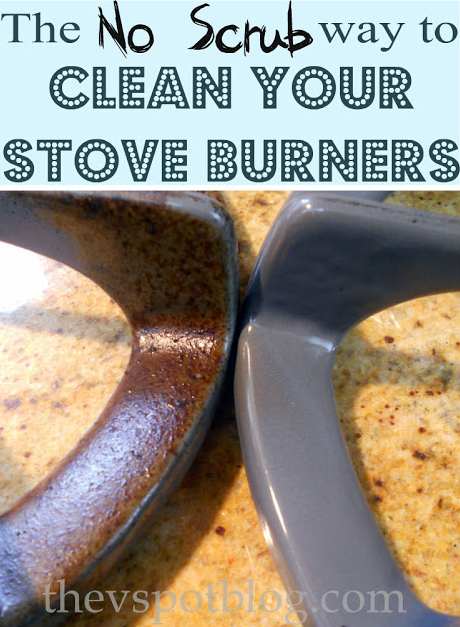 How to clean stove burners -- DIY household cleaning tips, tricks and hacks for your home bathrooms, kitchens, bedrooms, floors, furniture and more! Perfect for a lazy girl like me. Listotic.com 