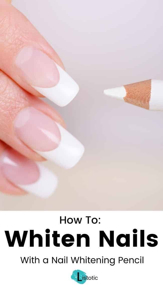 how to whiten nails with nail whitening pencil