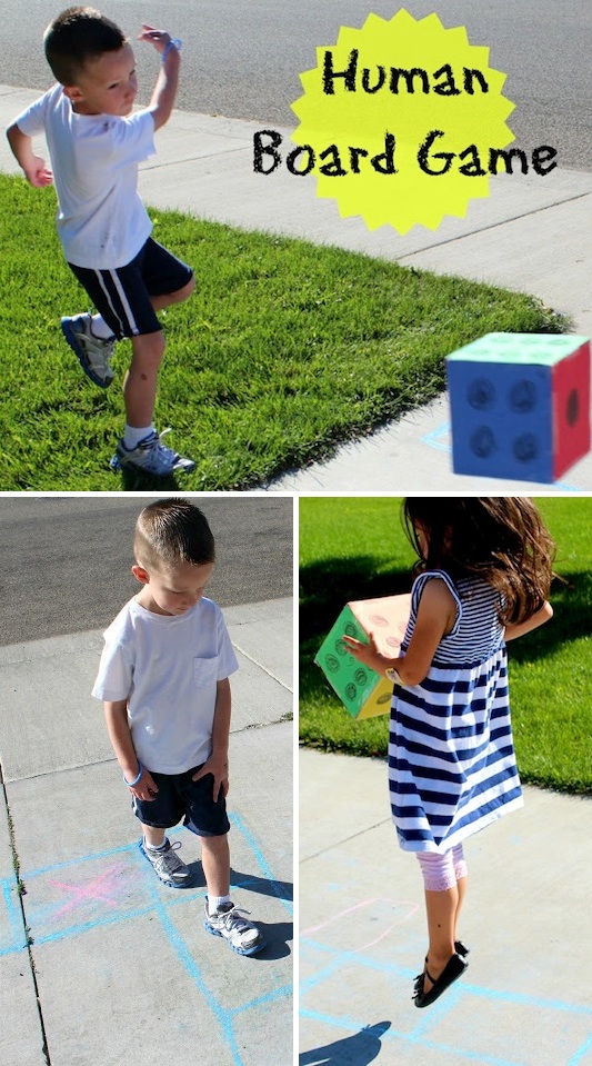 32 Of The Best DIY Backyard Games You Will Ever Play -- Giant outdoor board game. How fun is this!?