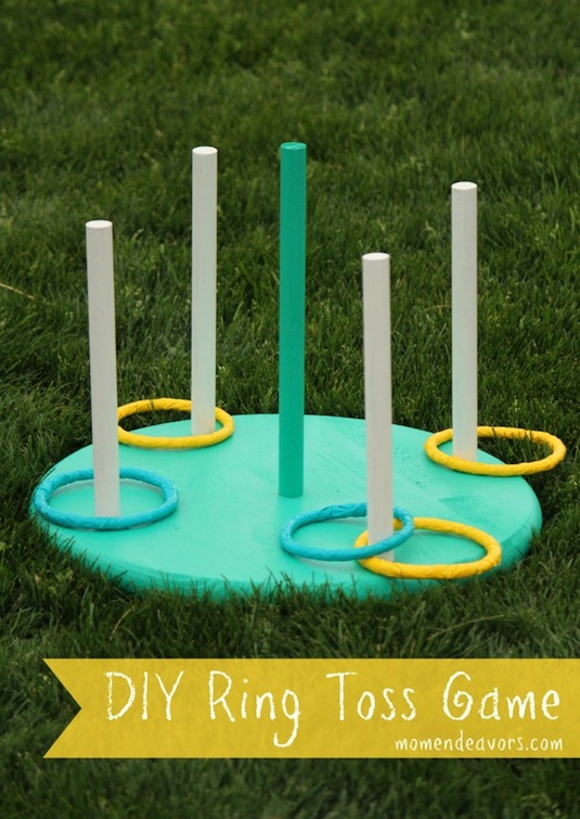 32 Of The Best DIY Backyard Games You Will Ever Play -- DIY ring toss!