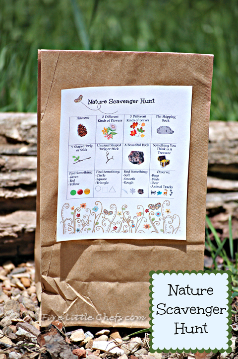 32 Of The Best DIY Backyard Games You Will Ever Play -- Nature scavenger hunt for kids (free printable).