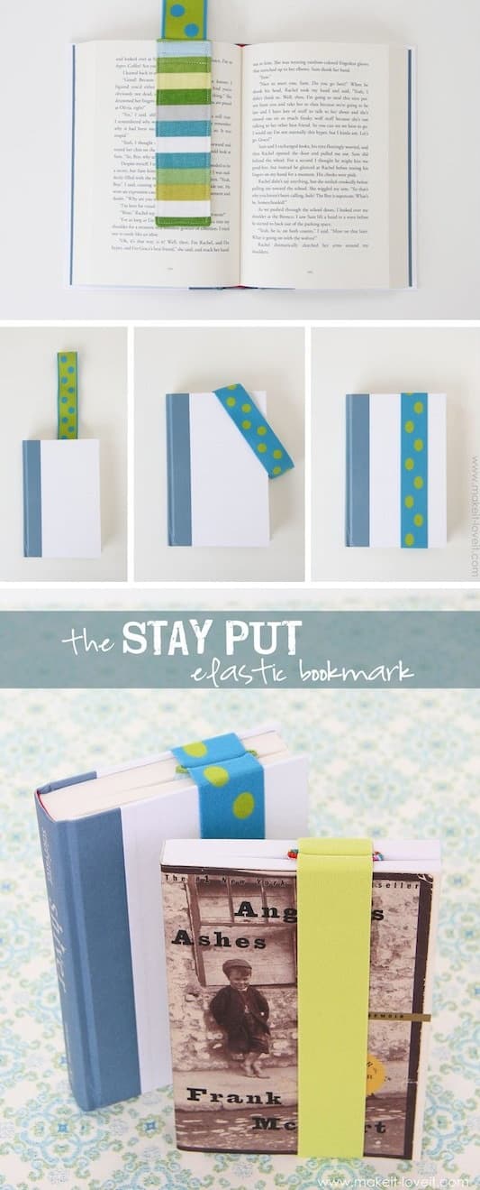 DIY bookmark idea for gifts. -- Easy DIY cheap gift ideas for Christmas, birthdays, boyfriends, girlfriends, family, friends and more! These simple, last minute crafts and projects make for special gifts anyone can do! Creative ideas to sell too! Listotic.com