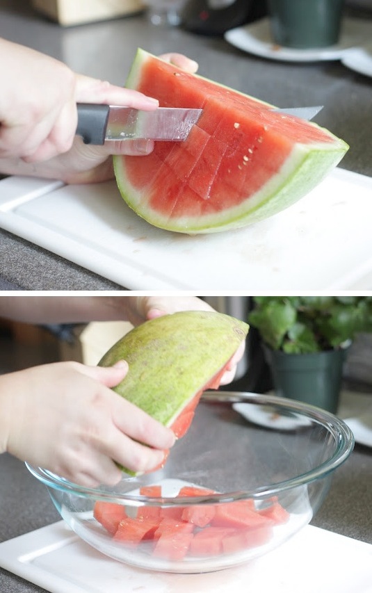 #12. The easiest and fastest way to cut watermelon! ~ 36 Kitchen Tips and Tricks That Nobody Told You About