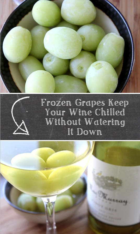 How to keep your wine cold without watering it down! Some really awesome kitchen, food, drink and cooking tips and tricks here! Life hacks every girls should know. Listotic.com