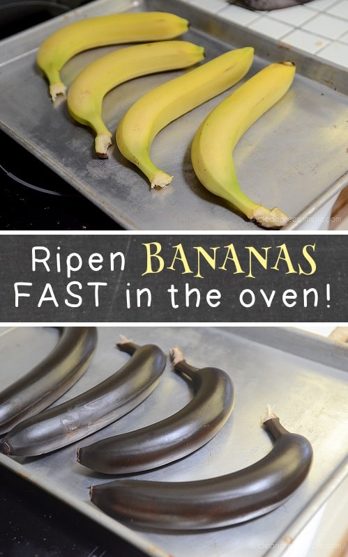 How to ripen bananas quickly in the oven! Super helpful kitchen, cooking and food tips here! Life hacks every girl should know. Listotic.com