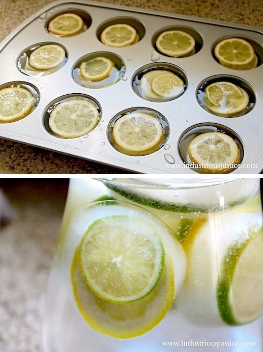 A super easy party idea for a crowd! Use a muffin pan to make large ice cubes filled with fruit. Lots of kitchen, food and cooking tips here. Life hacks ever girl should know. Listotic.com