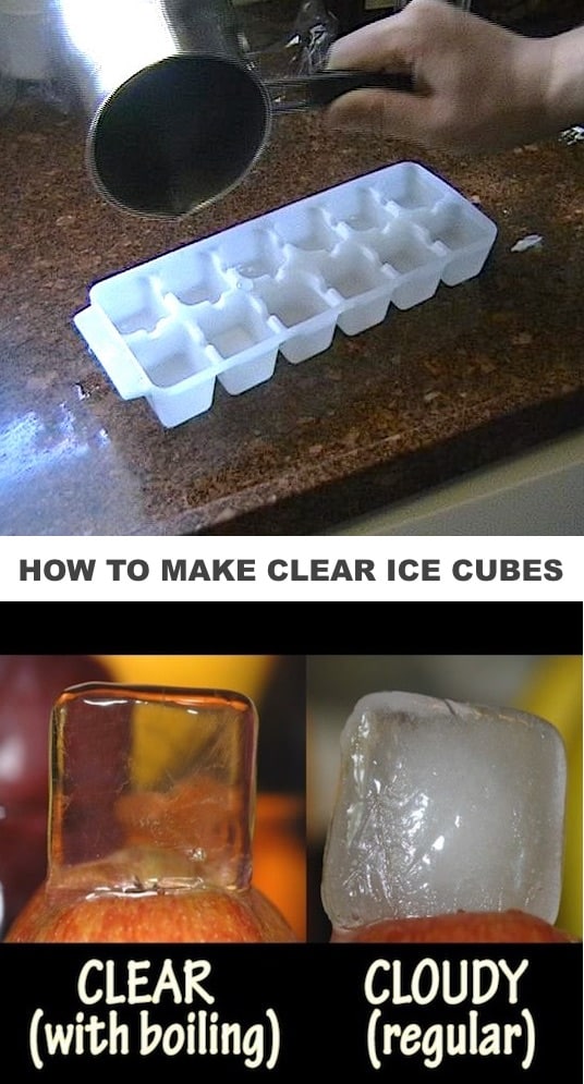 How to make clear ice cubes and why normal ice cubes are cloudy. Kitchen, food and cooking tips that will make your life easier! Life hacks everyone should know. These tricks are genius! Listotic.com