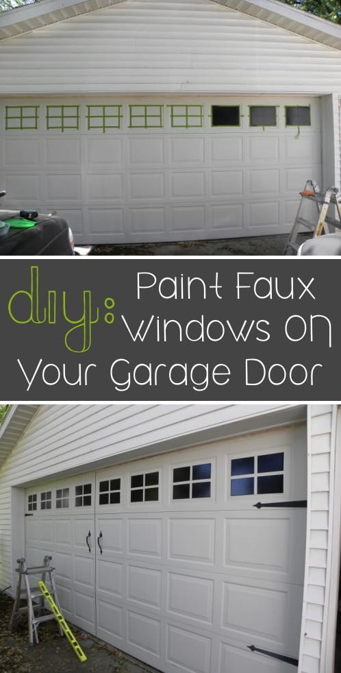 How to easily update your garage door for cheap. I love these curb appeal ideas and exterior makeovers! Lots of easy DIY projects on a budget for your entryway, landscaping, porch, front yard, garage doors and more! Before and after photos included. | Listotic.com