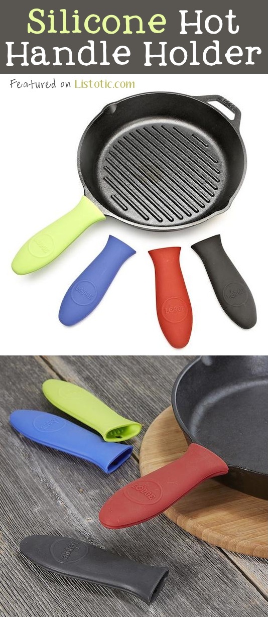 21 Brilliant Silicone Inventions -- Ooh, I need these for all of my cast iron pans!
