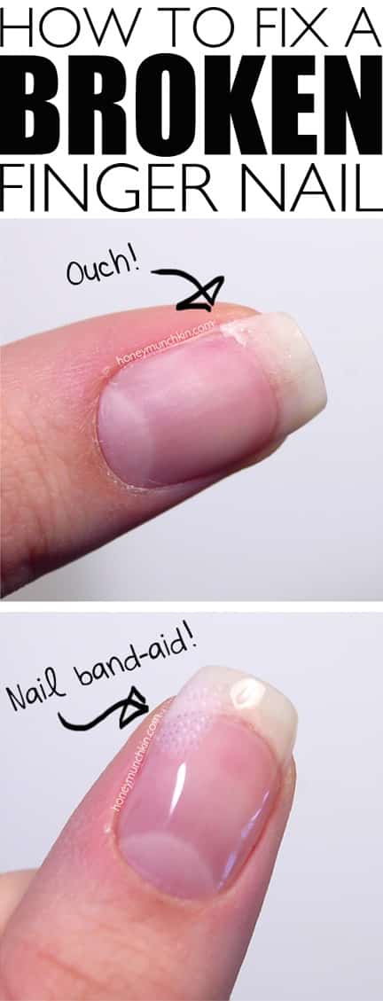 Beauty hack for your poor broken finger nails! -- Clever DIY life hacks every girl should know! For organization, crafts, ideas, beauty, school, home or just little tips and tricks that will make your life easier. Listotic.com 