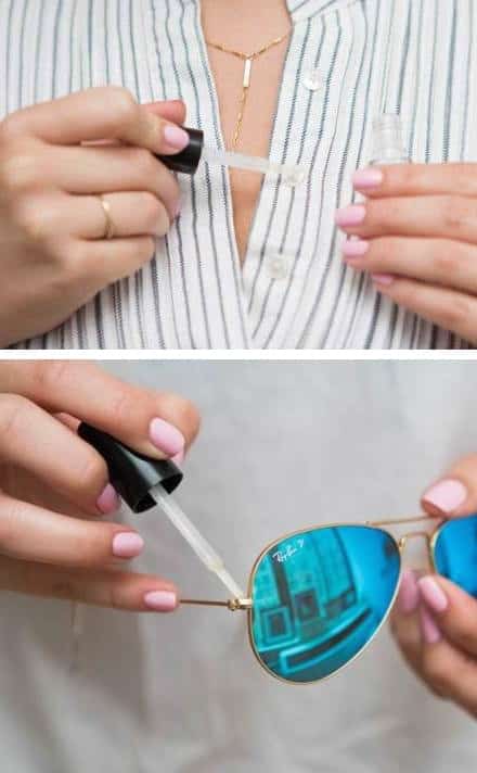 clever uses for nail polish -- Clever DIY life hacks every girl should know! For organization, crafts, ideas, beauty, school, home or just little tips and tricks that will make your life easier. Listotic.com 