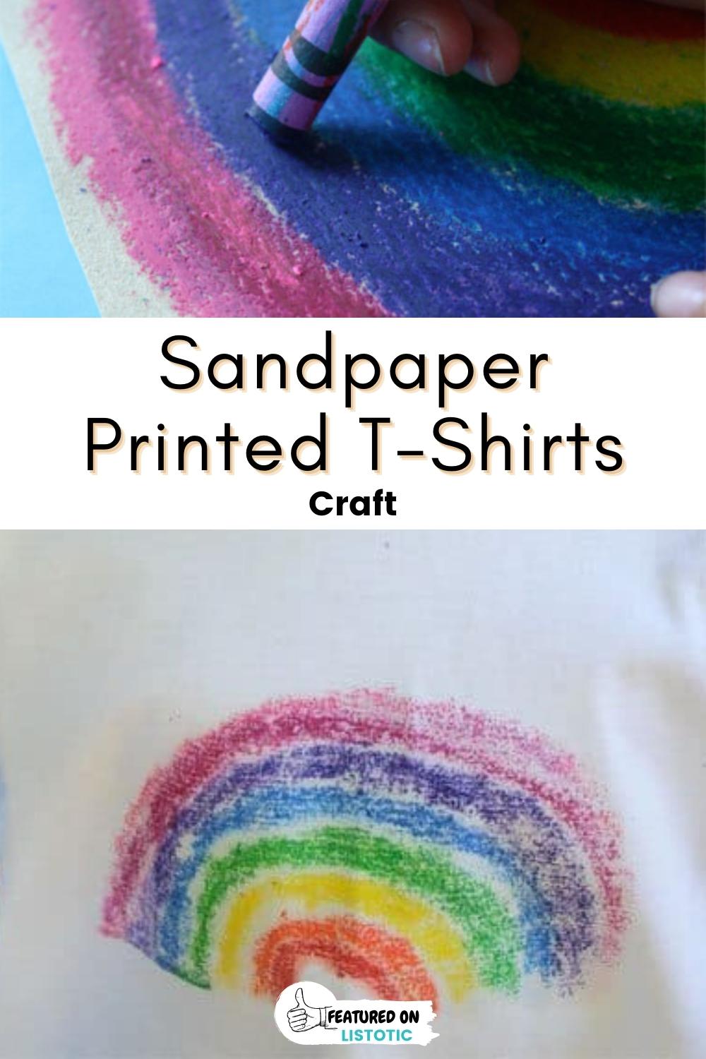 Sandpaper printed t-shirts.